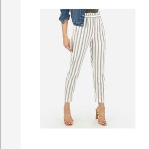 High rise linen pants